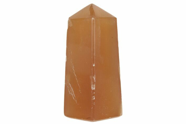 Polished Honey Calcite Obelisk #187466